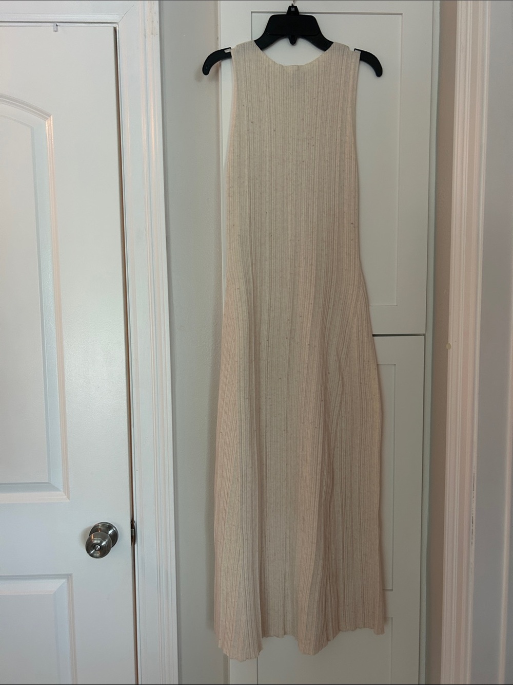 a new day Cream Ribbed Sleeveless Maxi Dress